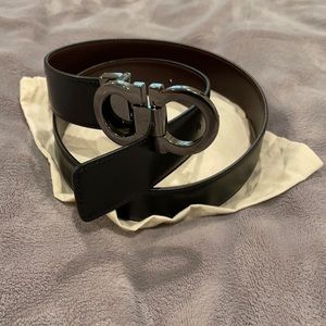 Reversible Ferragamo Belt w/ Bag